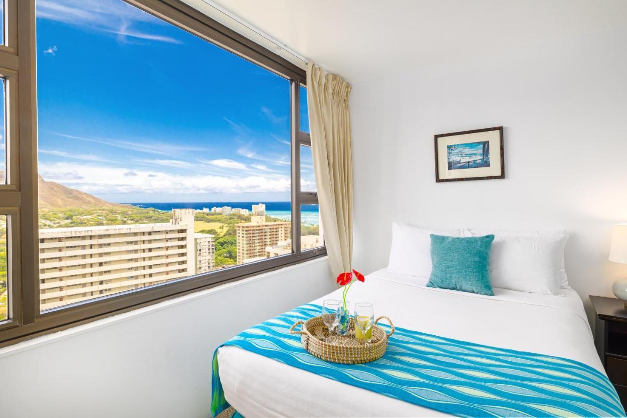 호놀룰루 Beautiful Ocean And Diamond Head Views With Parking 아파트 외부 사진