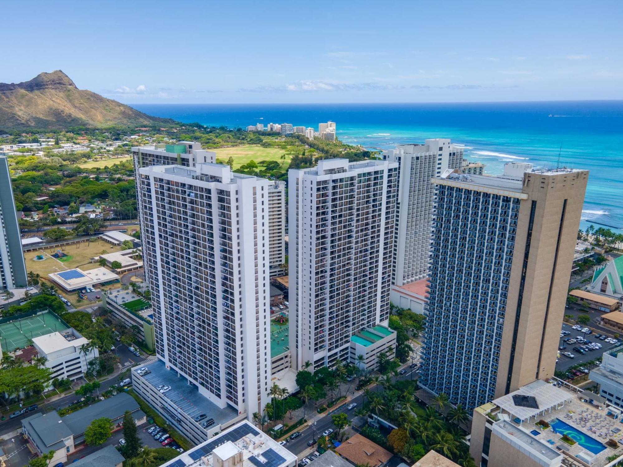 호놀룰루 Beautiful Ocean And Diamond Head Views With Parking 아파트 외부 사진